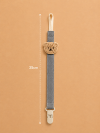 Attache-Sucette Ours en Coton pour Bébé Reborn