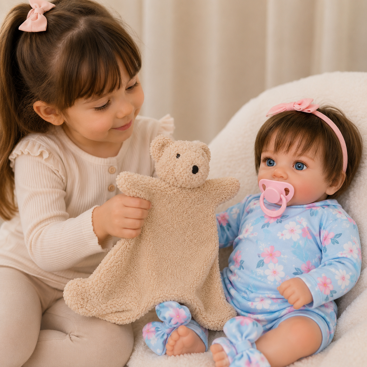 Bébé Reborn Fille 45-48 cm Réaliste en Vinyle – Carla