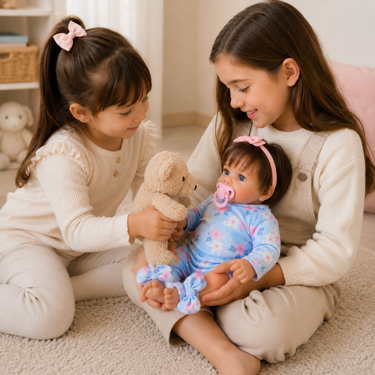 Bébé Reborn Fille 45-48 cm Réaliste en Vinyle – Carla