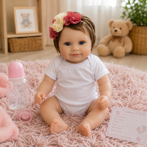 Bébé Reborn Fille 50 cm Réaliste en Vinyle - Emma