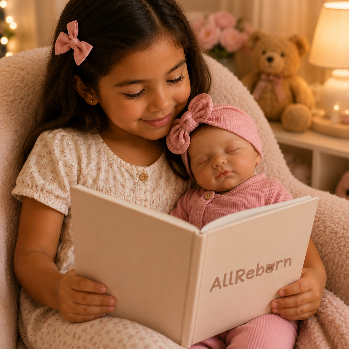 Bébé Reborn Fille 49 cm Réaliste en Vinyle – Emy