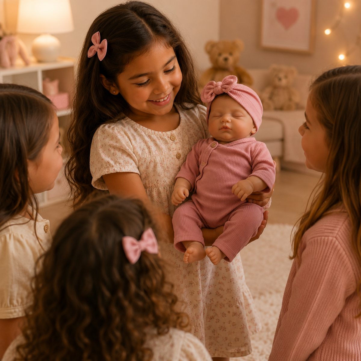 Bébé Reborn Fille 49 cm Réaliste en Vinyle – Emy
