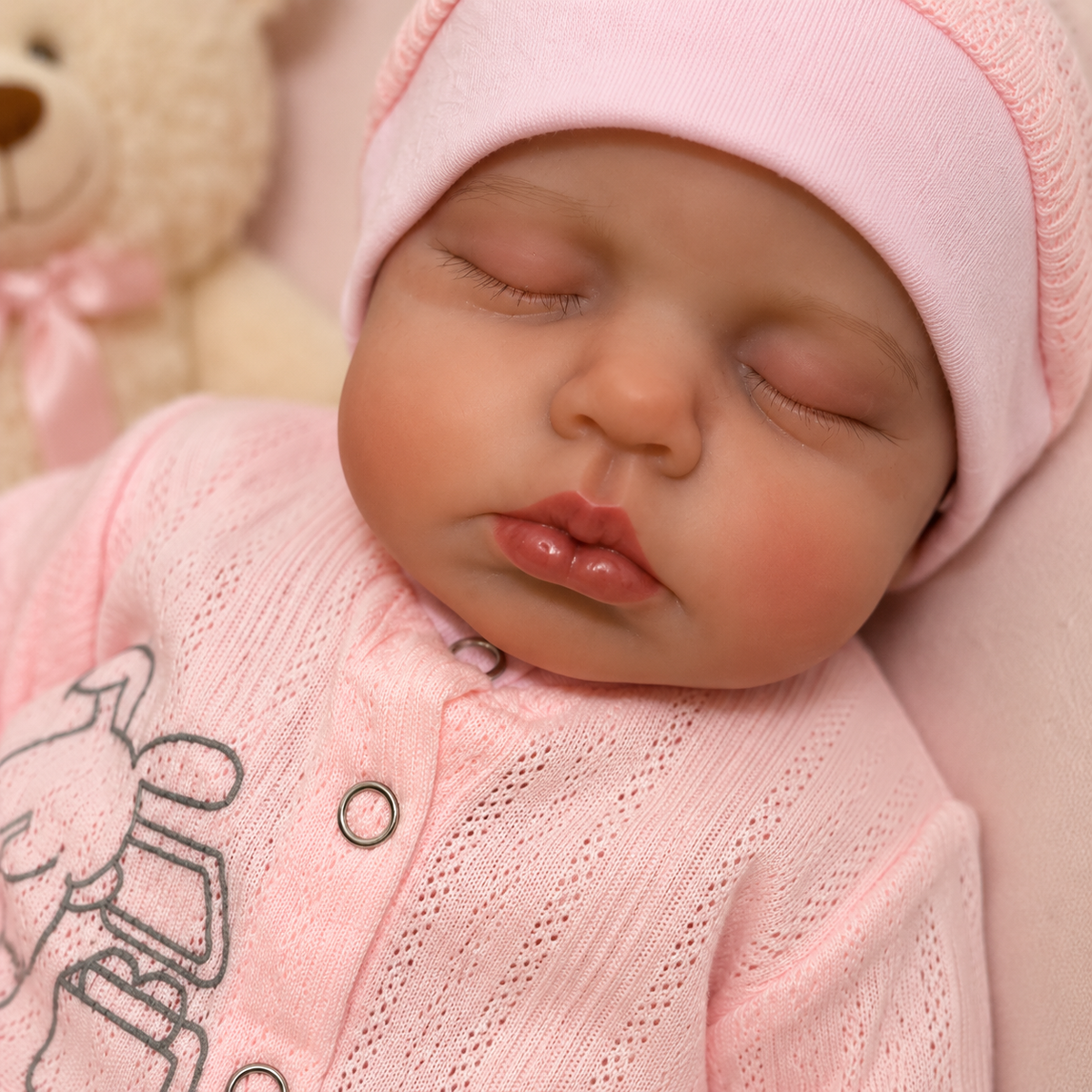 Bébé Reborn Fille 44-50 cm Réaliste en Vinyle – Eva