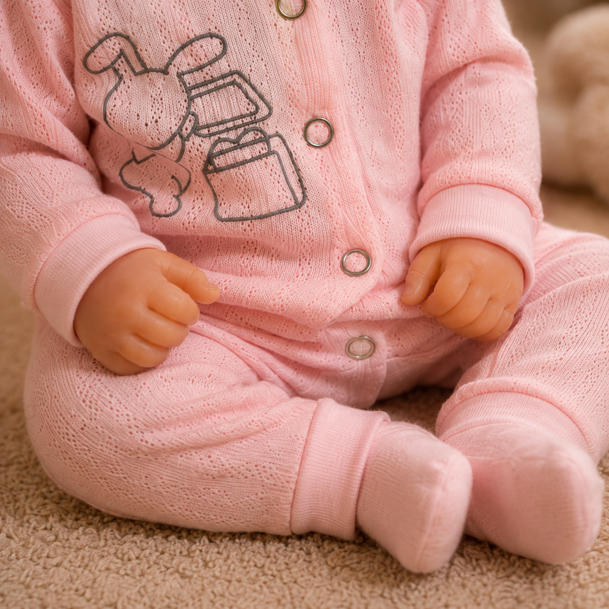 Bébé Reborn Fille 44-50 cm Réaliste en Vinyle – Eva