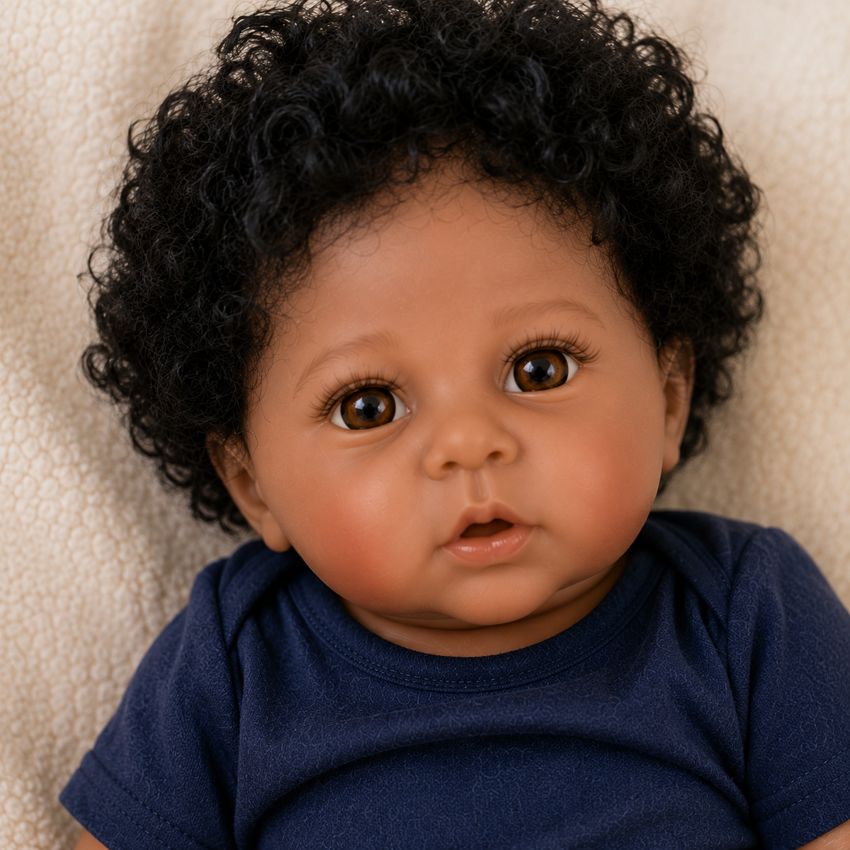 Bébé Reborn Fille 45-50 cm Réaliste en Vinyle – Leila