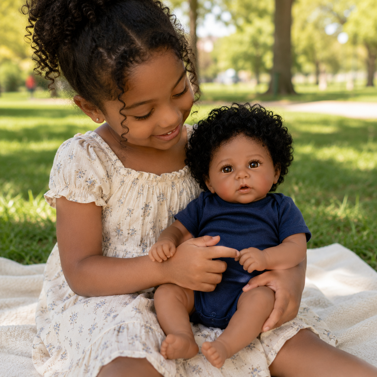 Bébé Reborn Fille 45-50 cm Réaliste en Vinyle – Leila