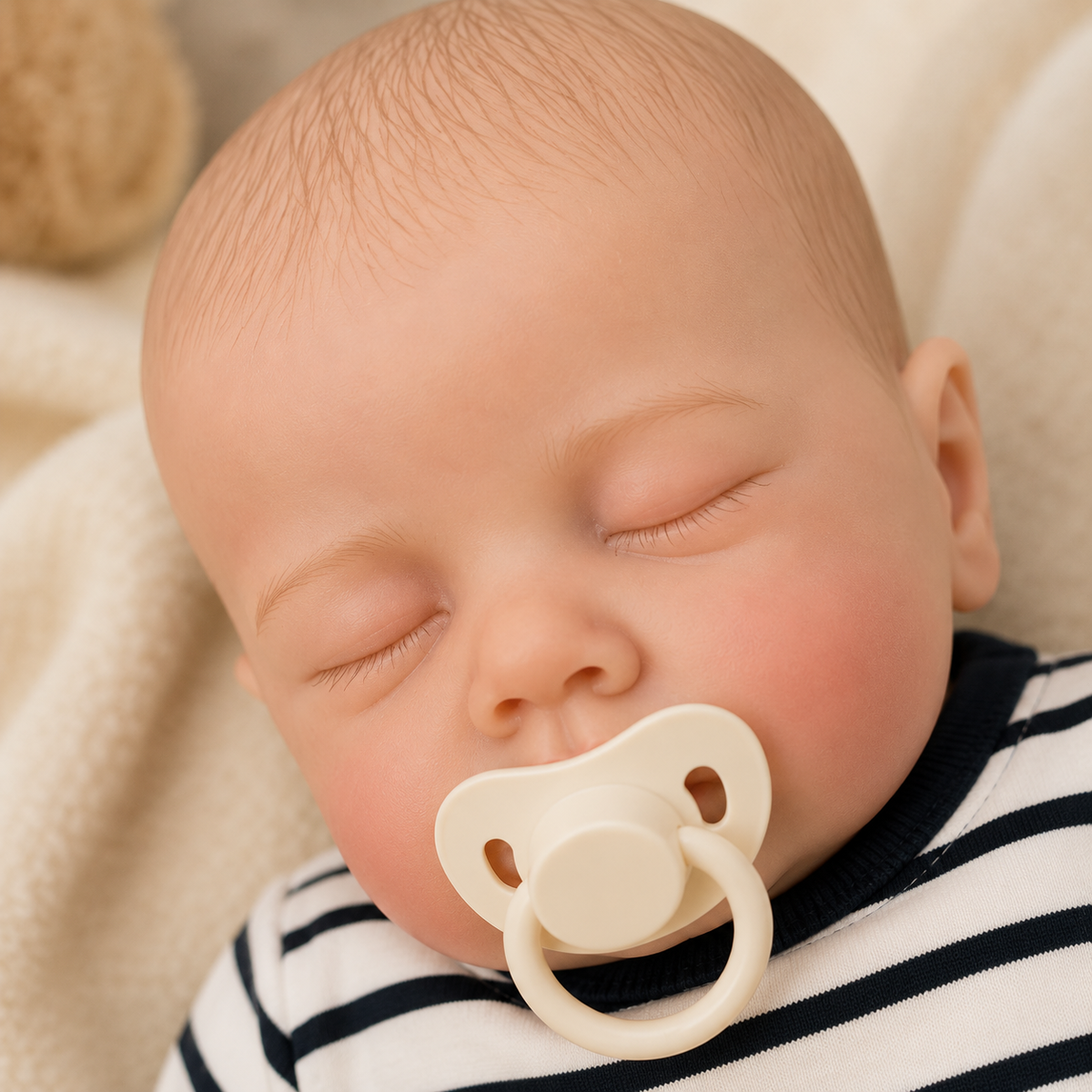 Bébé Reborn Garçon 49 cm Réaliste en Vinyle – Louis
