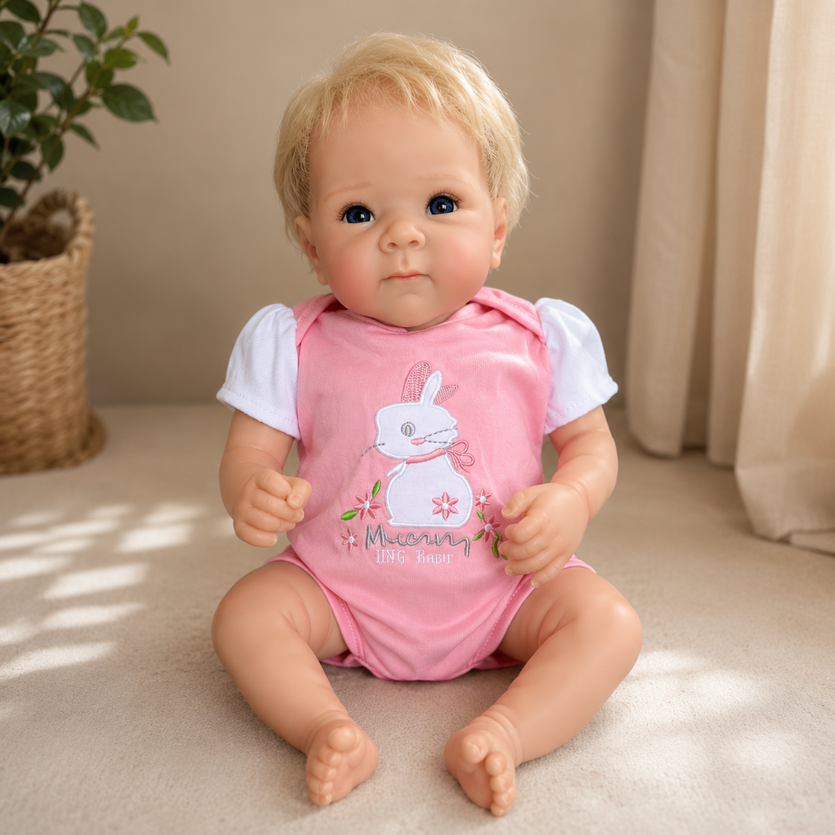 Bébé Reborn Fille 45 cm Réaliste en Vinyle - Zoé