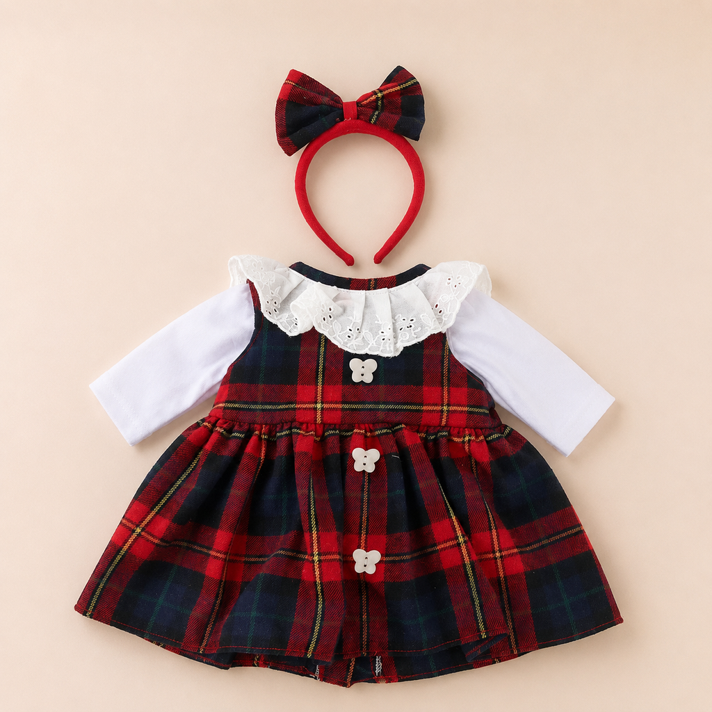 bebe_reborn_fille_tenue_robe_rouge_ecossaise