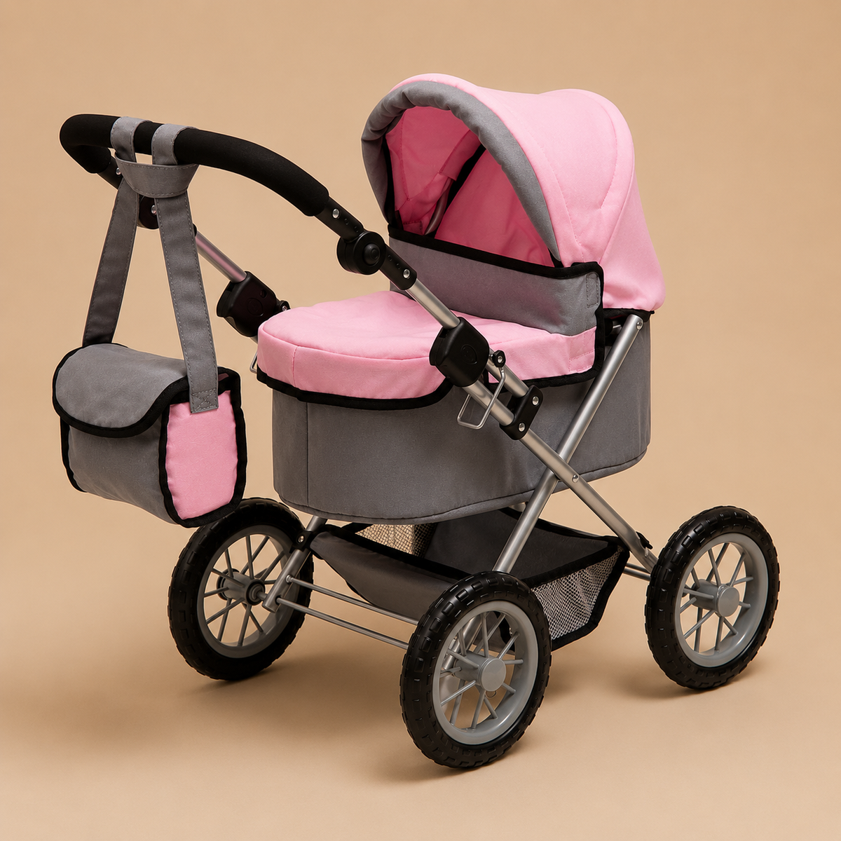 Poussette pour Bébé Reborn Pliante 68 cm – Rose