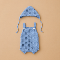 Tenue Bébé Reborn 25 à 33 cm en Maille avec Bonnet