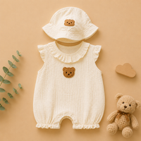 Tenue Bébé Reborn 45 à 50 cm – Ensemble Mousseline Petit Ourson