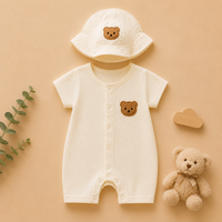 Tenue Bébé Reborn 45 à 50 cm – Ensemble Mousseline Petit Ourson